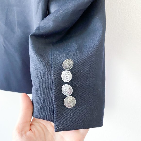 ❤️SOLD❤️Michael Kors Wool Blend Navy Blue Sports - Picture 5 of 9